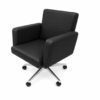 [CC 2001-m] Brown Leather Office Chair