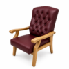 [CPC-500] Brown Leather Chair