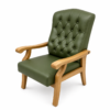 [CPC-500] Brown Leather Chair