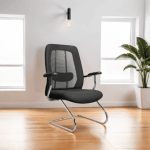 Black Mesh waiting chair