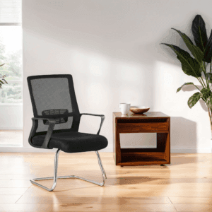 Black Mesh waiting chair