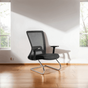 Black Mesh waiting chair