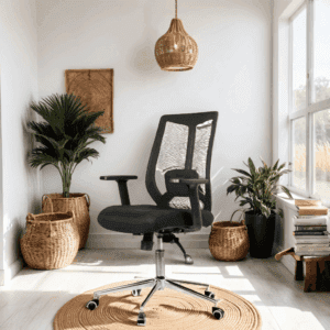 Black Mesh staff Chair