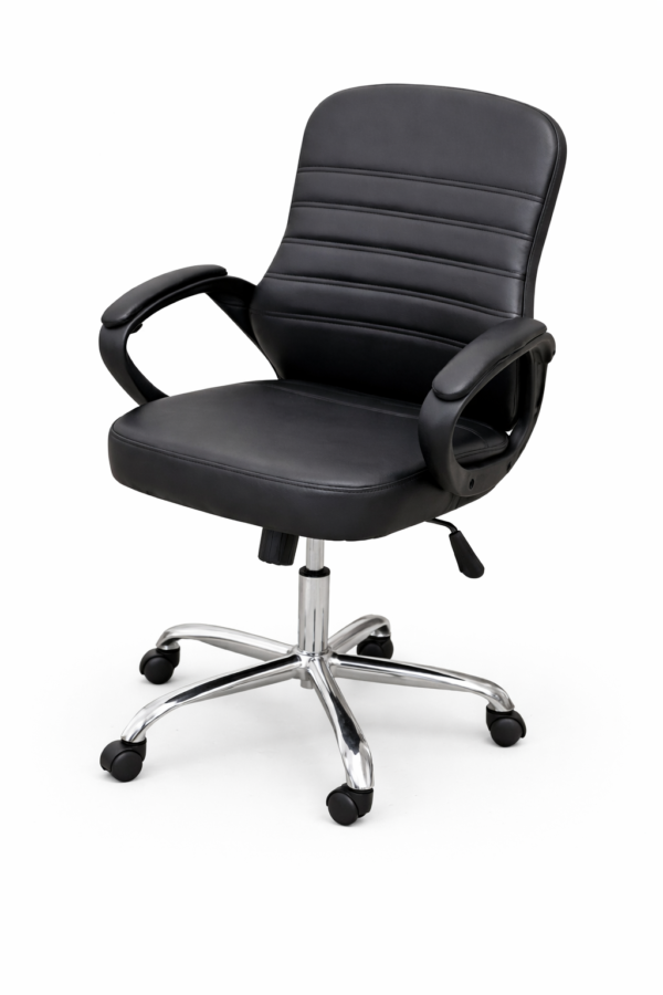 [GL 133-3 m] Brown Leather Office Chair