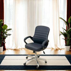 Black Leather staff Chair