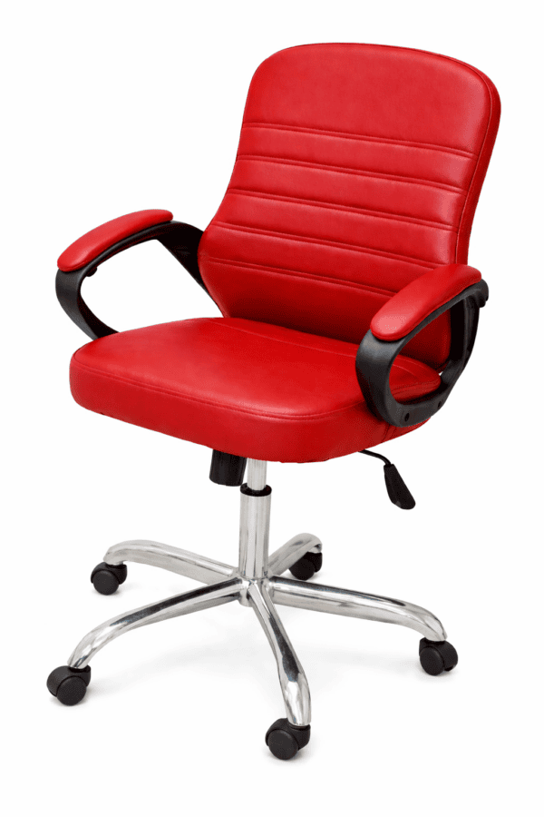[GL 133-3 m] Brown Leather Office Chair