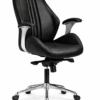 [GL312-m] Brown Leather Executive Chair