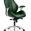 [GL312-m] Brown Leather Executive Chair