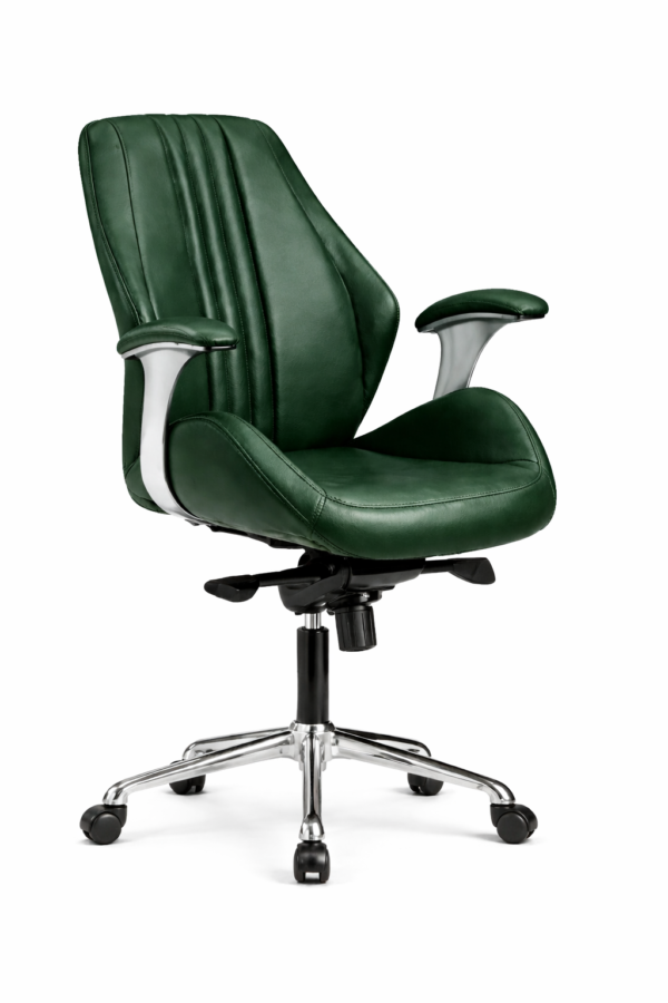 [GL312-m] Brown Leather Executive Chair