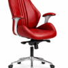 [GL312-m] Brown Leather Executive Chair