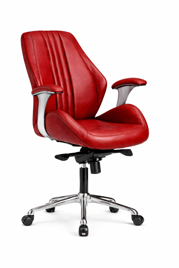 [GL312-m] Brown Leather Executive Chair