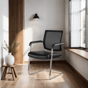 Black Mesh waiting chair