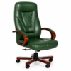 [MC-300] Brown Leather Desk Chair