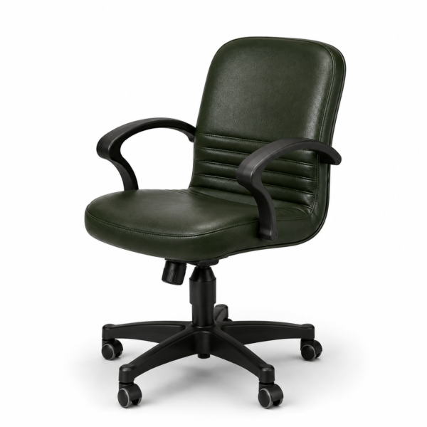 [Rocky m] Red Leather Office Chair