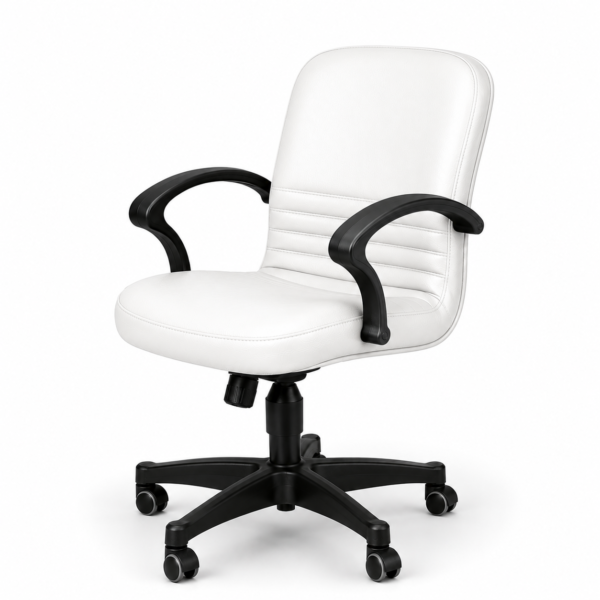 [Rocky m] Red Leather Office Chair