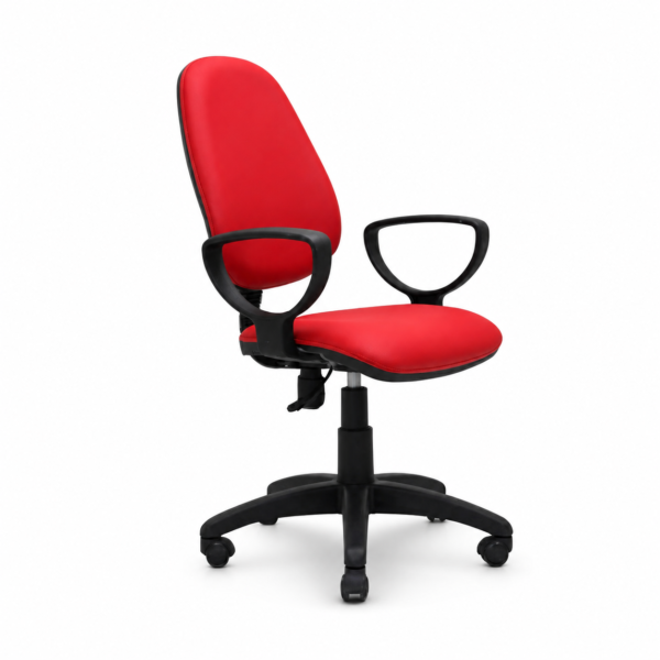 [Secretary Chair] Yellow Leatherette Office Chair