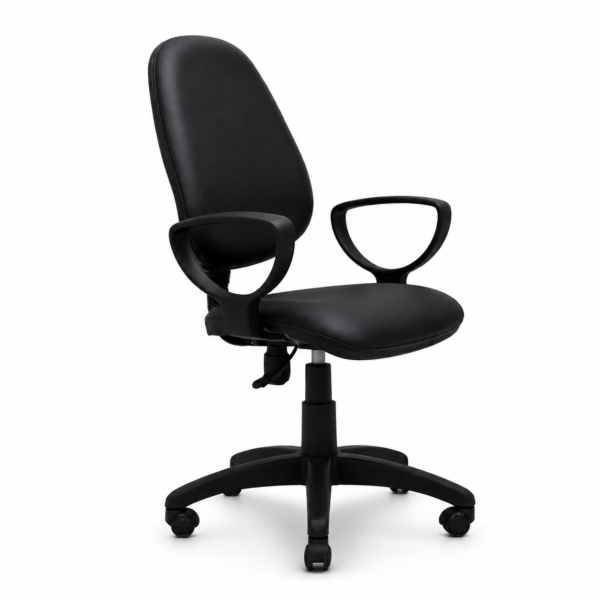 [Secretary Chair] Yellow Leatherette Office Chair