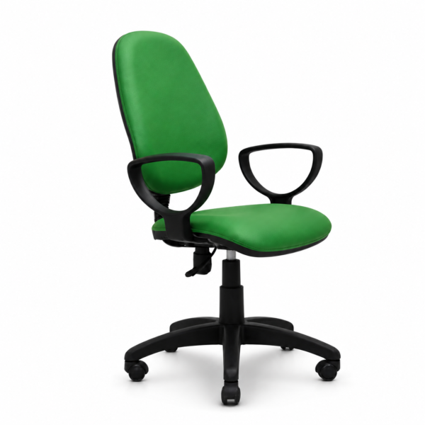 [Secretary Chair] Yellow Leatherette Office Chair