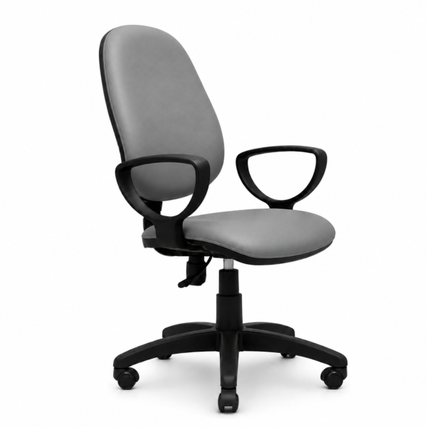 [Secretary Chair] Yellow Leatherette Office Chair