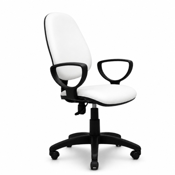 [Secretary Chair] Yellow Leatherette Office Chair