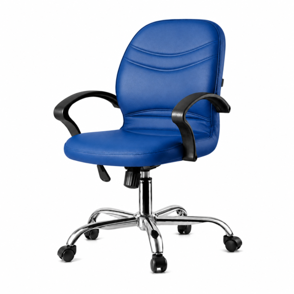 [Windy m] Black Leatherette Office Chair
