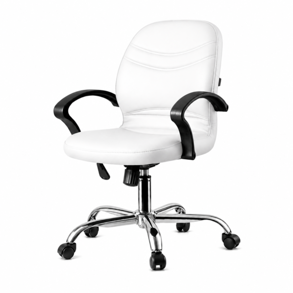 [Windy m] Black Leatherette Office Chair