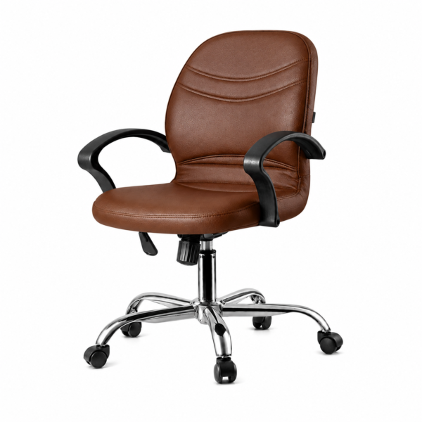 [Windy m] Black Leatherette Office Chair