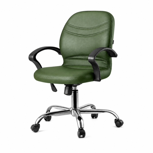 [Windy m] Black Leatherette Office Chair