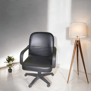 Black Leather staff Chair