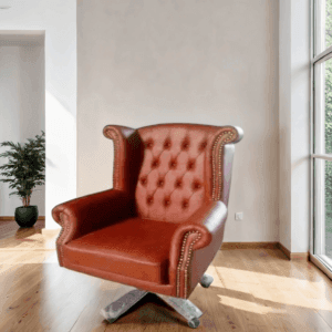 Brown Leather Manager Chair