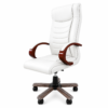 [CC-2100] Beige Leather Desk Chair