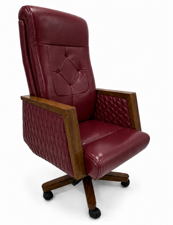 [MC 100] Brown Leather Executive Chair