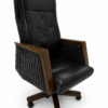 [MC 100] Brown Leather Executive Chair