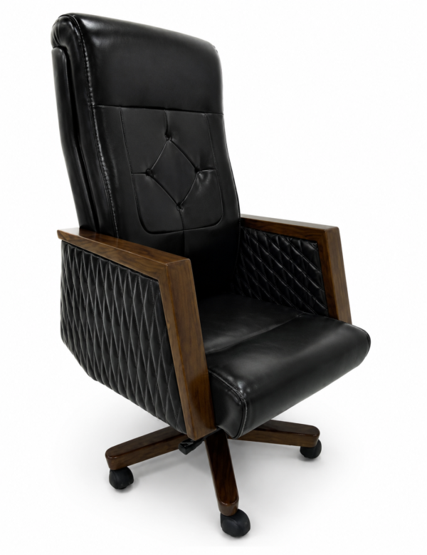 [MC 100] Brown Leather Executive Chair