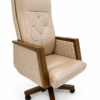 [MC 100] Brown Leather Executive Chair