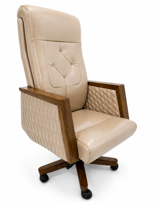 [MC 100] Brown Leather Executive Chair