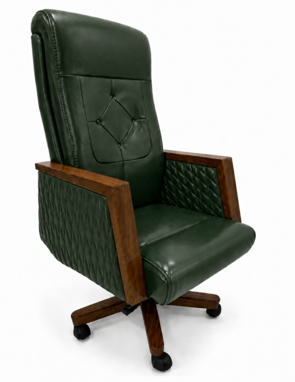 [MC 100] Brown Leather Executive Chair