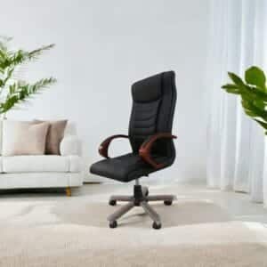 Black Leather Manager Chair