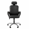 [GL 133-3 m] Beige Leather Desk Chair Cairo