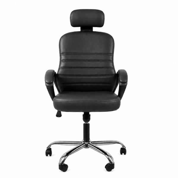 [GL 133-3 m] Beige Leather Desk Chair Cairo