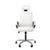 [GL 133-3 m] Beige Leather Desk Chair Cairo