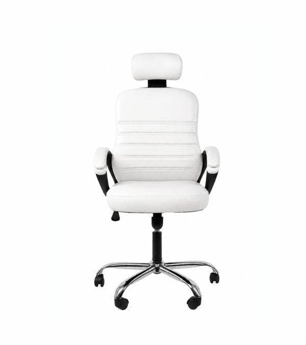 [GL 133-3 m] Beige Leather Desk Chair Cairo