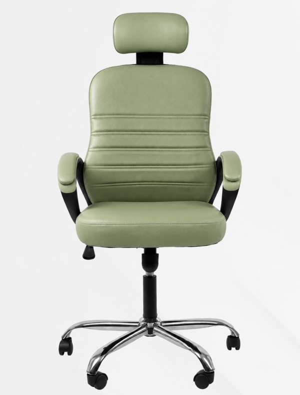 [GL 133-3 m] Beige Leather Desk Chair Cairo