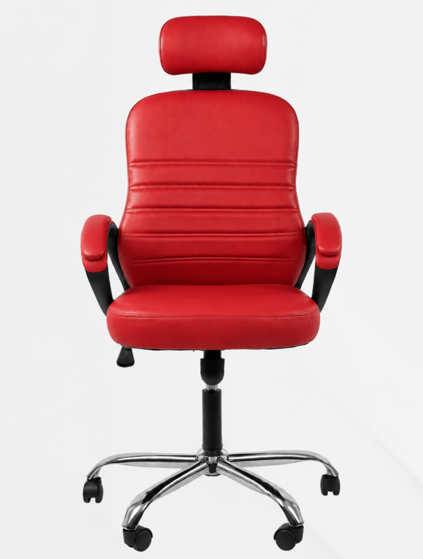 [GL 133-3 m] Beige Leather Desk Chair Cairo