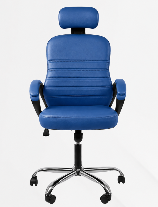 [GL 133-3 m] Beige Leather Desk Chair Cairo